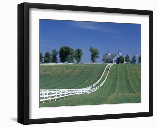 Manchester Horse Farm, Lexington, Kentucky, USA-Adam Jones-Framed Premium Photographic Print