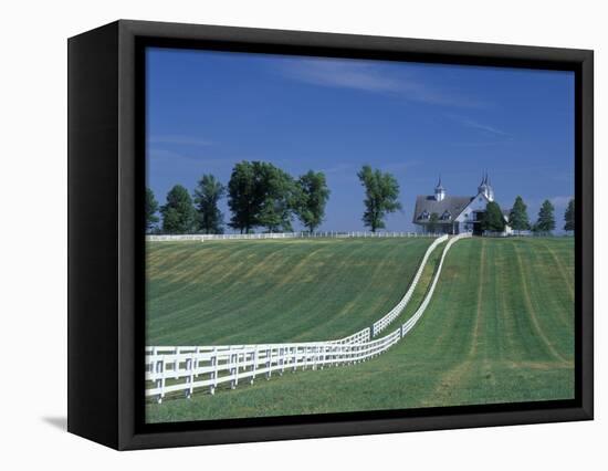 Manchester Horse Farm, Lexington, Kentucky, USA-Adam Jones-Framed Stretched Canvas