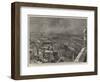 Manchester Illustrated, Bird's Eye-View of the City from the New Town Hall Tower-null-Framed Giclee Print