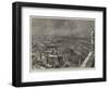 Manchester Illustrated, Bird's Eye-View of the City from the New Town Hall Tower-null-Framed Giclee Print