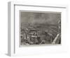 Manchester Illustrated, Bird's Eye-View of the City from the New Town Hall Tower-null-Framed Giclee Print