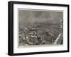 Manchester Illustrated, Bird's Eye-View of the City from the New Town Hall Tower-null-Framed Giclee Print