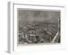 Manchester Illustrated, Bird's Eye-View of the City from the New Town Hall Tower-null-Framed Giclee Print