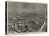Manchester Illustrated, Bird's Eye-View of the City from the New Town Hall Tower-null-Stretched Canvas