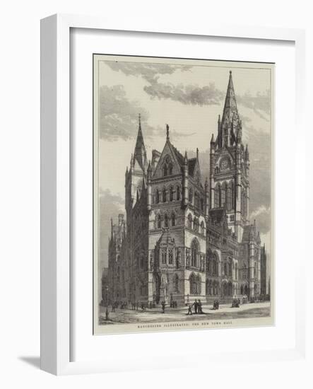 Manchester Illustrated, the New Town Hall-Henry William Brewer-Framed Giclee Print