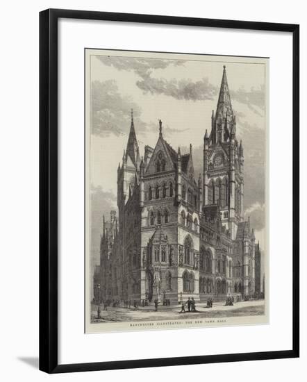 Manchester Illustrated, the New Town Hall-Henry William Brewer-Framed Giclee Print