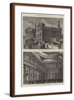 Manchester Illustrated-null-Framed Giclee Print