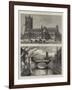 Manchester Illustrated-null-Framed Giclee Print