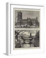 Manchester Illustrated-null-Framed Giclee Print