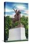 Manchester, New Hampshire - Gen John Stark Statue View-Lantern Press-Stretched Canvas