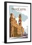 Manchester Palace Hotel - Dave Thompson Contemporary Travel Print-Dave Thompson-Framed Giclee Print