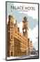 Manchester Palace Hotel - Dave Thompson Contemporary Travel Print-Dave Thompson-Mounted Giclee Print