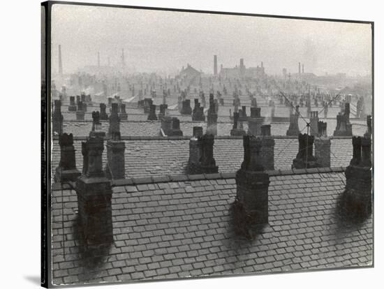 Manchester Rooftops-Henry Grant-Stretched Canvas