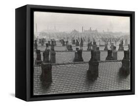 Manchester Rooftops-Henry Grant-Framed Stretched Canvas