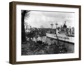 Manchester Ship Canal-null-Framed Art Print