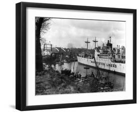 Manchester Ship Canal-null-Framed Art Print