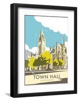 Manchester Town Hall - Dave Thompson Contemporary Travel Print-Dave Thompson-Framed Art Print