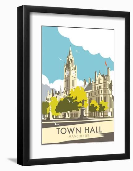 Manchester Town Hall - Dave Thompson Contemporary Travel Print-Dave Thompson-Framed Art Print