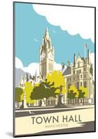 Manchester Town Hall - Dave Thompson Contemporary Travel Print-Dave Thompson-Mounted Art Print