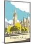 Manchester Town Hall - Dave Thompson Contemporary Travel Print-Dave Thompson-Mounted Art Print
