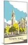 Manchester Town Hall - Dave Thompson Contemporary Travel Print-Dave Thompson-Mounted Giclee Print