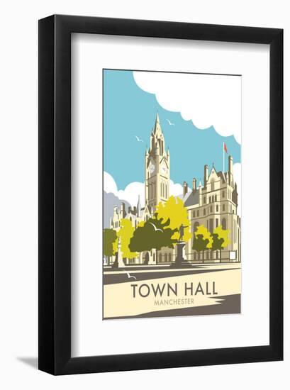 Manchester Town Hall - Dave Thompson Contemporary Travel Print-Dave Thompson-Framed Giclee Print