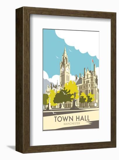 Manchester Town Hall - Dave Thompson Contemporary Travel Print-Dave Thompson-Framed Giclee Print