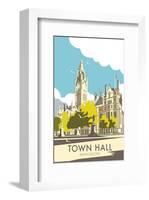 Manchester Town Hall - Dave Thompson Contemporary Travel Print-Dave Thompson-Framed Giclee Print