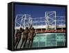 Manchester United Football Club Stadium, Old Trafford, Manchester, England, United Kingdom, Europe-Richardson Peter-Framed Stretched Canvas