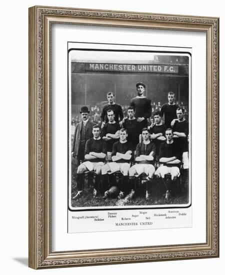 Manchester United Football Team, 1905-6 Season-null-Framed Photographic Print