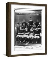 Manchester United Football Team, 1905-6 Season-null-Framed Photographic Print