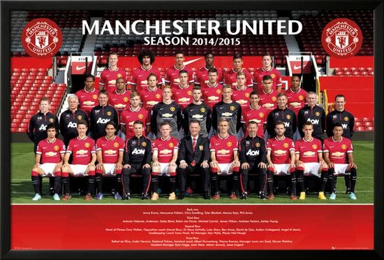 Manchester United Team 14/15-null-Lamina Framed Poster