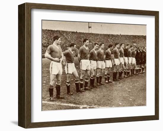 Manchester United Team before the Air Disaster at Munich-null-Framed Photographic Print