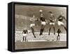 Manchester United vs. Arsenal, Football Match at Old Trafford, October 1967-null-Framed Stretched Canvas