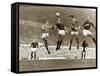 Manchester United vs. Arsenal, Football Match at Old Trafford, October 1967-null-Framed Stretched Canvas