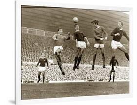 Manchester United vs. Arsenal, Football Match at Old Trafford, October 1967-null-Framed Photographic Print