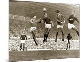 Manchester United vs. Arsenal, Football Match at Old Trafford, October 1967-null-Mounted Photographic Print