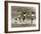 Manchester United vs. Arsenal, Football Match at Old Trafford, October 1967-null-Framed Photographic Print