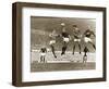 Manchester United vs. Arsenal, Football Match at Old Trafford, October 1967-null-Framed Premium Photographic Print