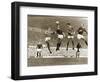 Manchester United vs. Arsenal, Football Match at Old Trafford, October 1967-null-Framed Premium Photographic Print