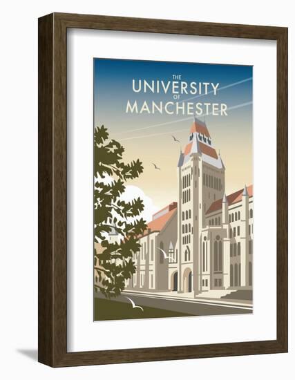 Manchester University - Dave Thompson Contemporary Travel Print-Dave Thompson-Framed Art Print