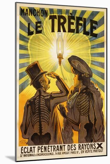 Manchon Le Trefle Poster-Charles Delaye-Mounted Giclee Print