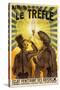 Manchon Le Trefle Poster-Charles Delaye-Stretched Canvas