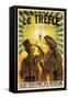 Manchon Le Trefle Poster-Charles Delaye-Framed Stretched Canvas