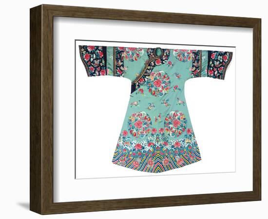 Manchu Lady's Robe, Mid 19th Century-null-Framed Giclee Print