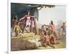 Manco Capac and Queen Mama Ocllo Gather the Savages, C.1820-null-Framed Giclee Print