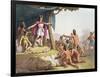 Manco Capac and Queen Mama Ocllo Gather the Savages, C.1820-null-Framed Giclee Print