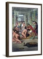 Manco Capac Confers Distinction on the Princes of the Blood-Stefano Bianchetti-Framed Giclee Print
