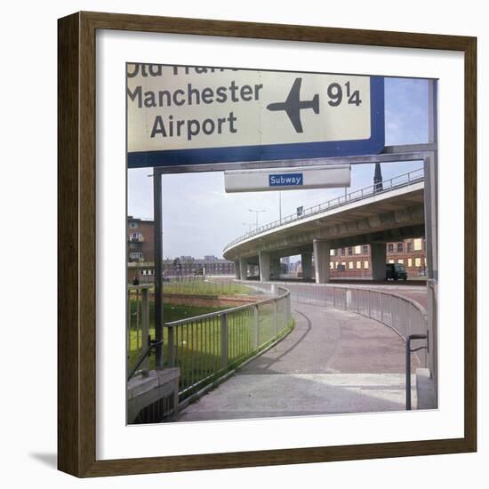 Mancunian Way Flyover-null-Framed Photographic Print