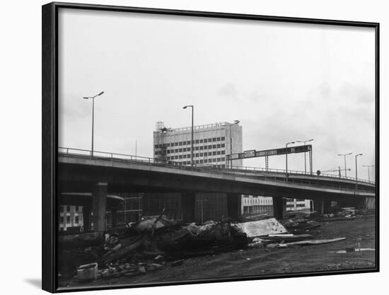 Mancunian Way Flyover-Gill Emberton-Framed Photographic Print